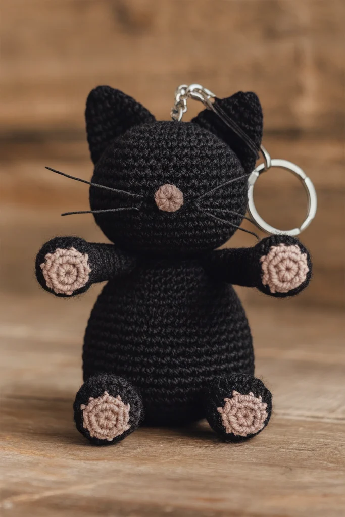 A photo of a black cat keychain the cat KRx1PVtvUFmLN33OKK s5g djGBZisCS3CRGtTCWK3lNw
