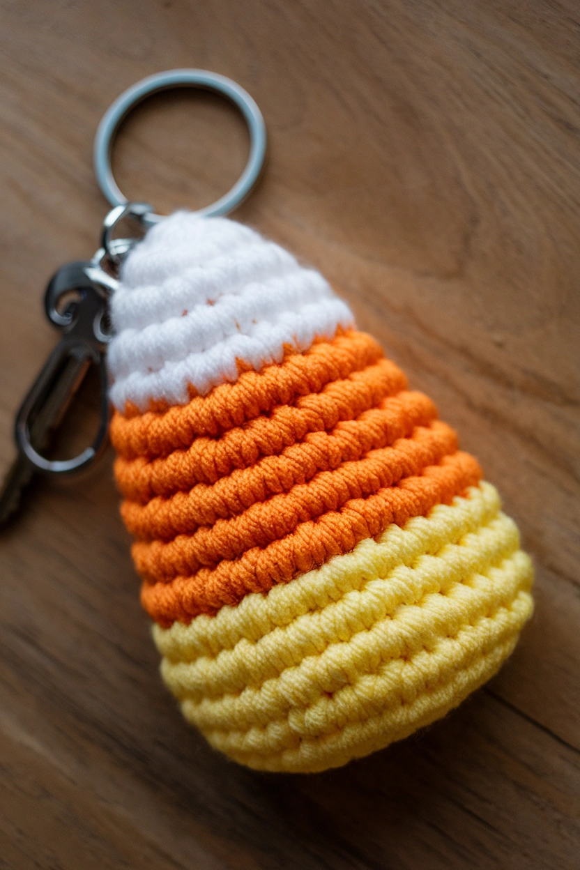 A photo of a candy corn keychain made of kuFkmNqsVnqgjo3WY0oW7g DiizeL14RYe58Qk60O fRg cover