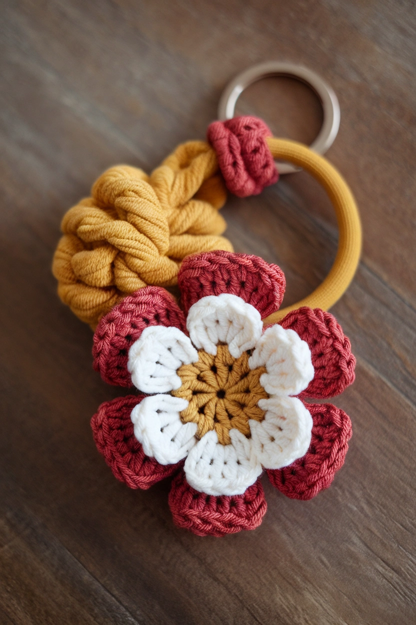 A photo of a crochet flower keychain and qBDQj6thU7mw9RiVUS1K6g gT NTXieTtaqKrvmQJ4SkQ cover