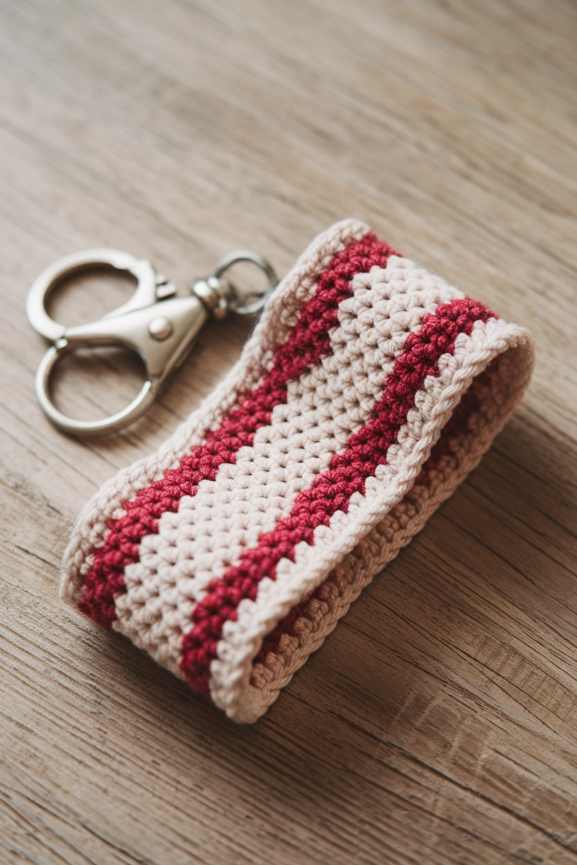 A photo of a crochet keychain with a str McZZWOgKV3uoU6k097snkw IiSoe99BQWiPm ZgUnuccQ