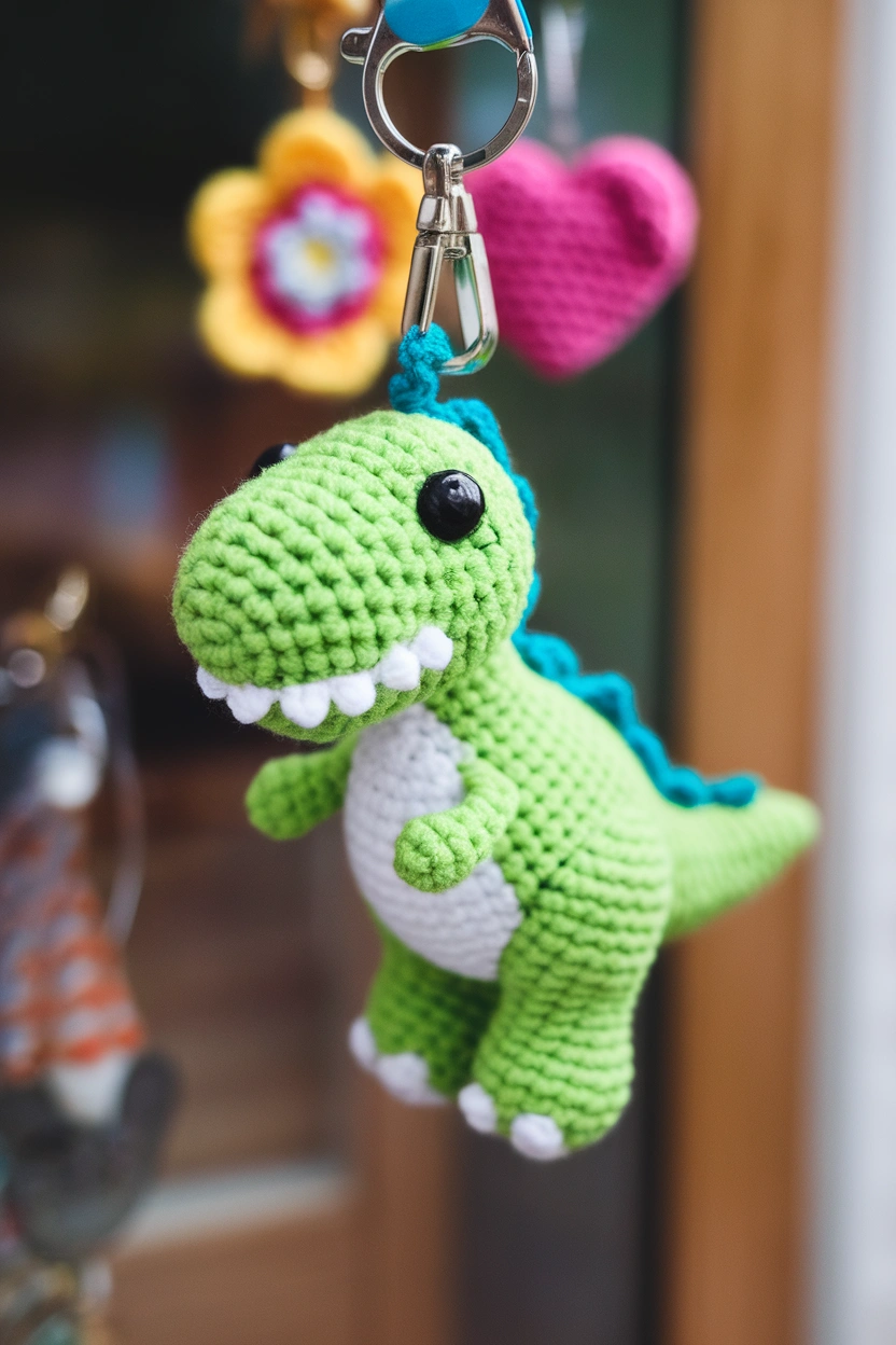A photo of a tiny crochet dinosaur tiny kQ7n4r4MWYSKqfgIvuSjgw 8k 81naGRiqFq2vOdQ2 7Q