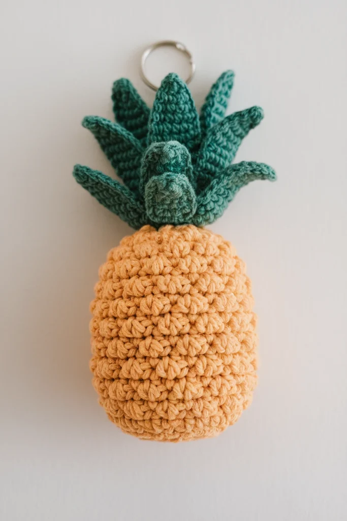 A pineapple keychain with a crocheted te bYvx iZ2WZaP11L9YfveMA U6XEvViyRUSHSTfG0hfRlQ cover