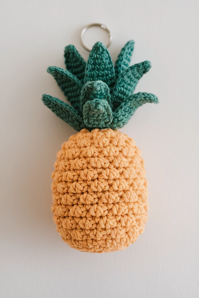 A pineapple keychain with a crocheted te bYvx iZ2WZaP11L9YfveMA U6XEvViyRUSHSTfG0hfRlQ cover